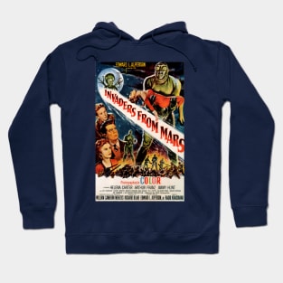 Classic Science Fiction Movie Poster - Invaders From Mars Hoodie